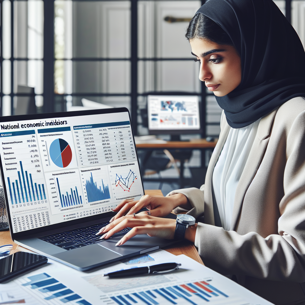 Analyst reviewing national economic indicators on a laptop displaying French inflation figures, housing costs, and transportation expenses to translate them into actionable budgeting advice.